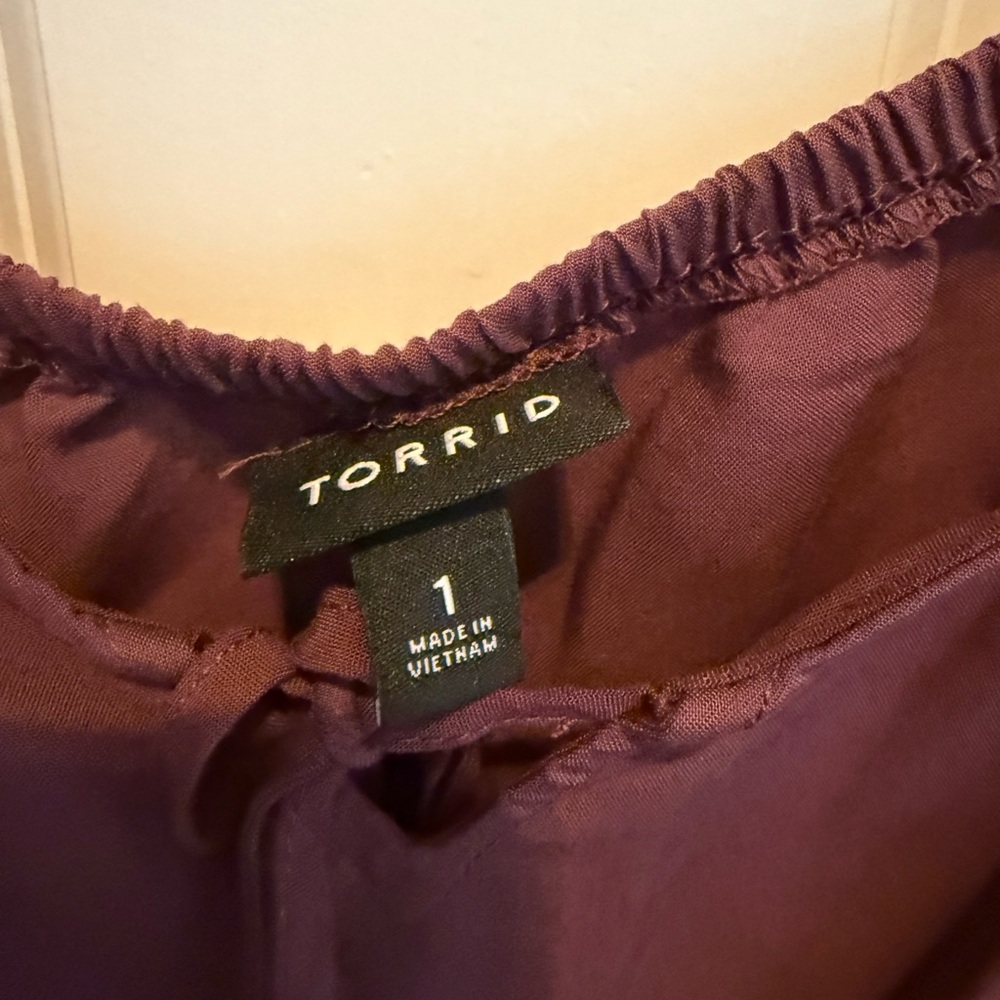 Torrid Dark Rose Blouse - Picture 2 of 2